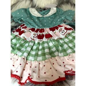 Sweet Honey Twirl Apple Dress 2T